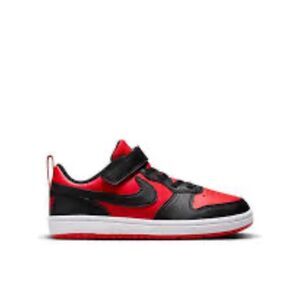 Nike Black Red Court Borough Low-Top Sneakers Sz 12